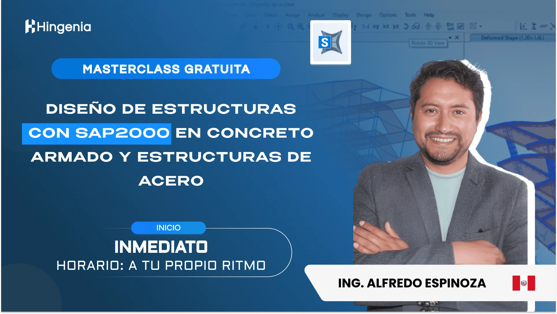 Diseño de Estructuras con Sap2000 en Concreto Armado y Estructuras De Acero-Enero 2024