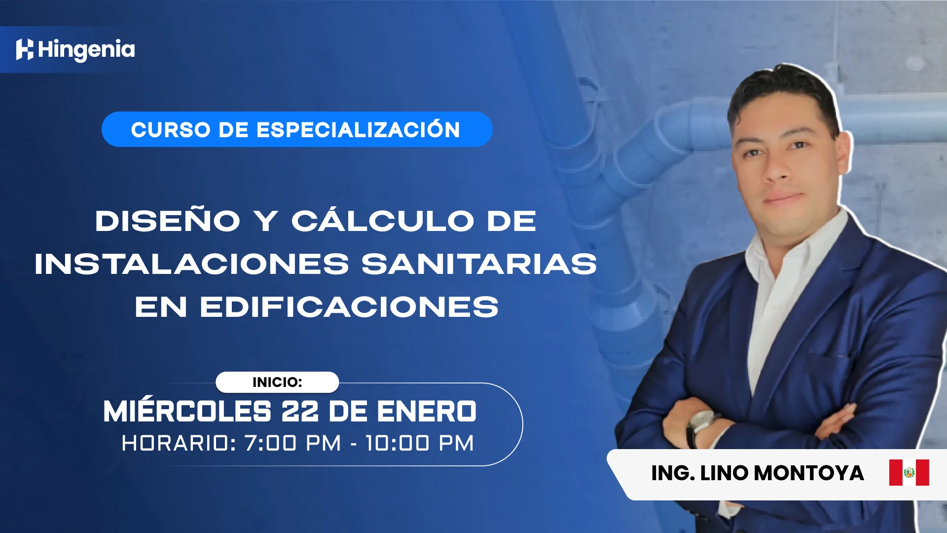 DISEÑO Y CÁLCULO DE INSTALACIONES SANITARIAS EN EDIFICACIONES – ENERO 2025