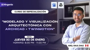 Modelado Y Visualización Arquitectónica con Archicad + Twinmotion - ENERO 2025.