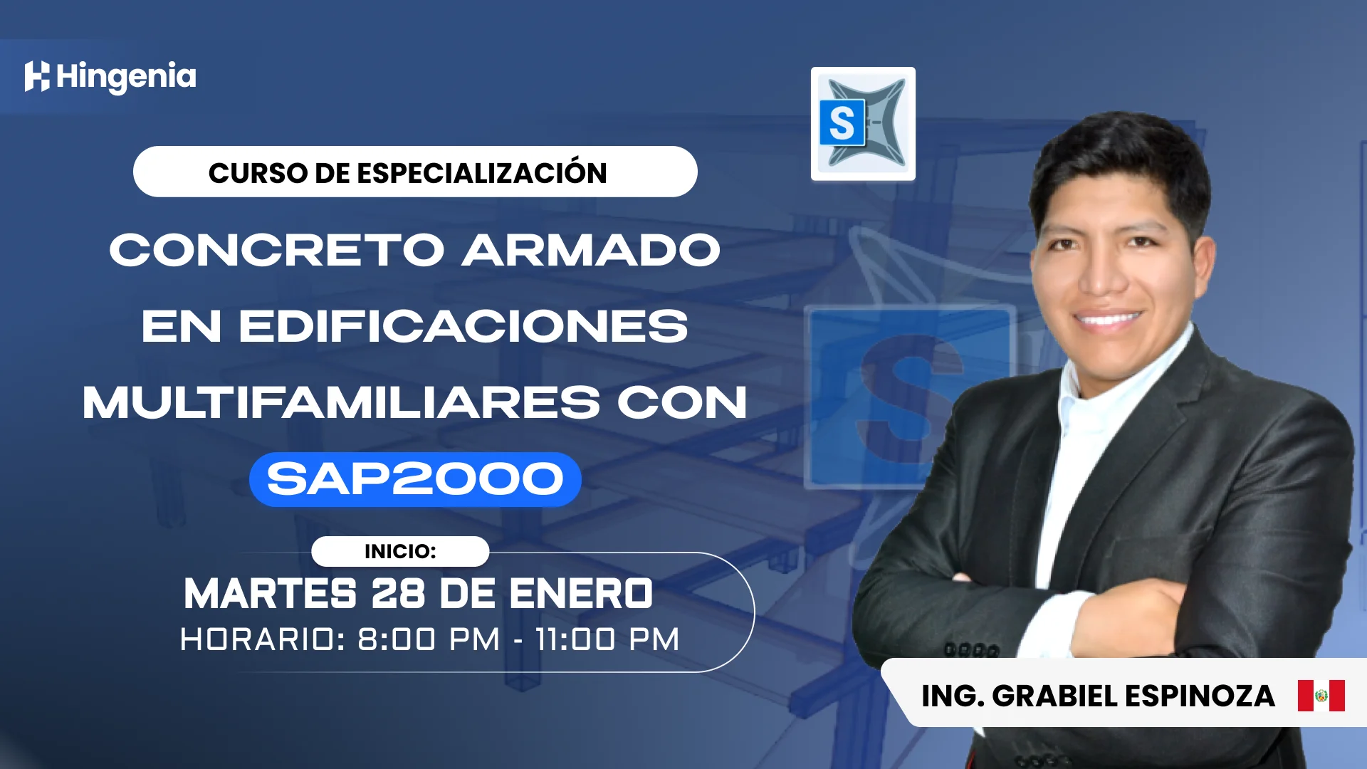 Concreto Armado en Edificaciones Multifamiliares con SAP2000 – Enero 2025