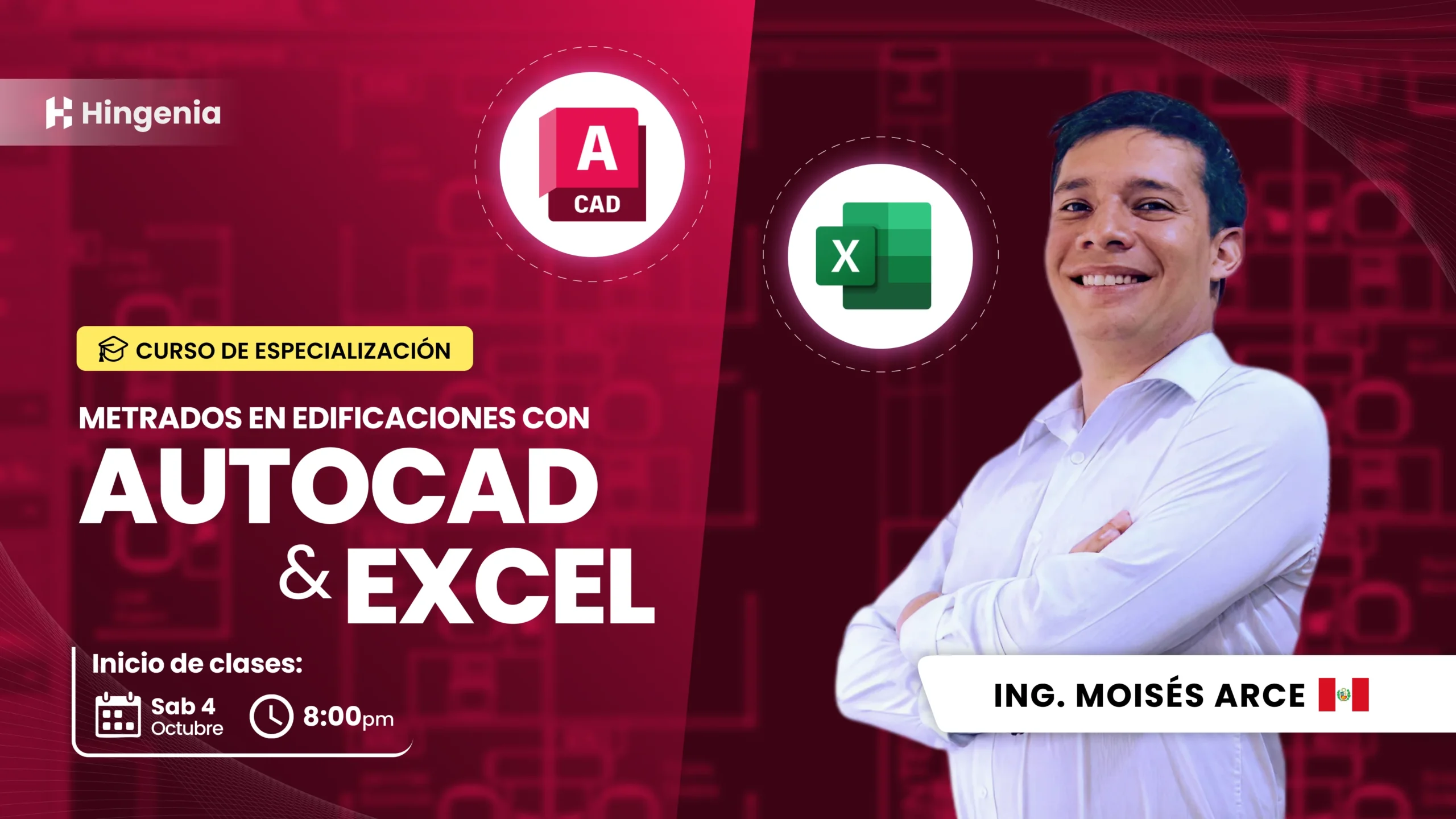 METRADOS EN EDIFICACIONES CON AUTOCAD Y EXCEL -AGOSTO